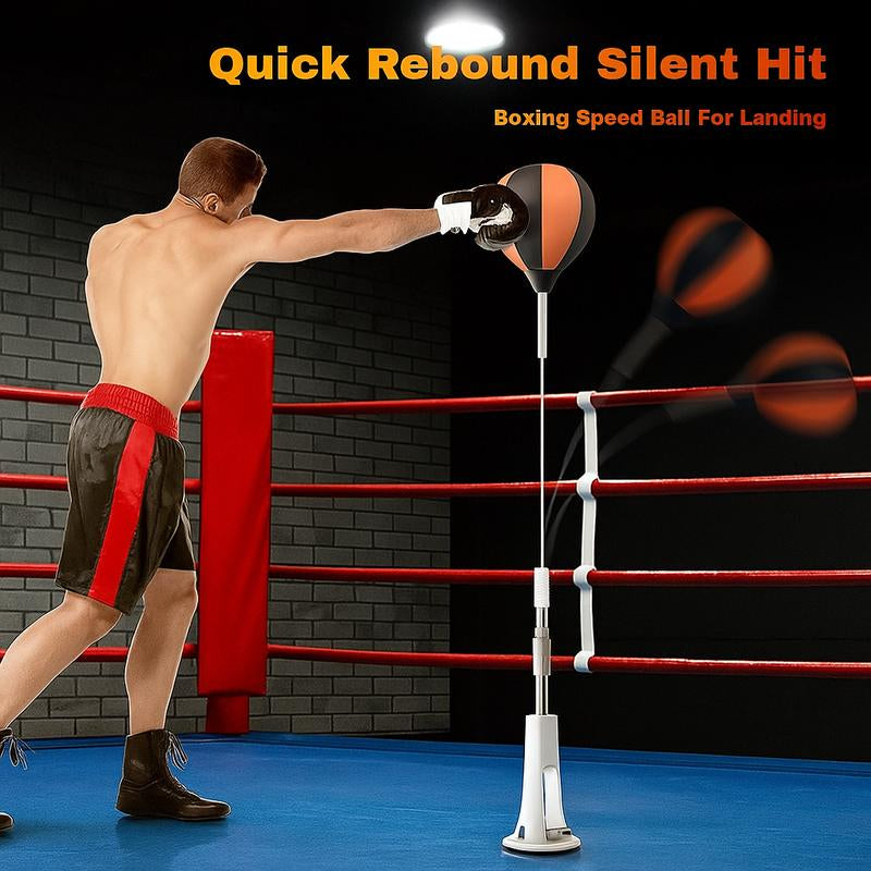 Premium Quality Speed Ball with Stand—Suitable for Teens and Adults, Height Adjustable—360° Bounce Design, Portable for Stress Relief and Fitness—Ideal for Bedrooms, Living Rooms, and Gardens